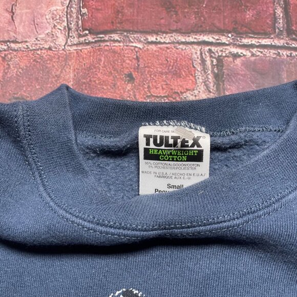 Vintage Sea World Sweatshirt Mens Size Small Blue Orca Whale Nature 90s Skater - Picture 3 of 5